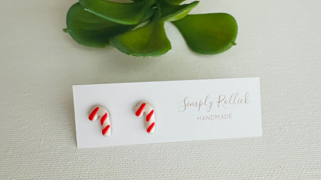 Candy Cane Studs