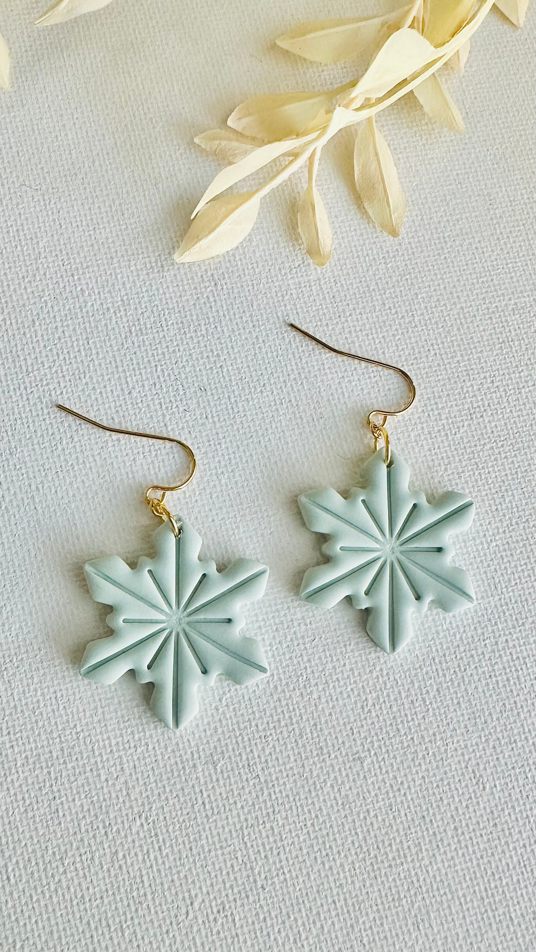 Embossed Snowflake Dangles