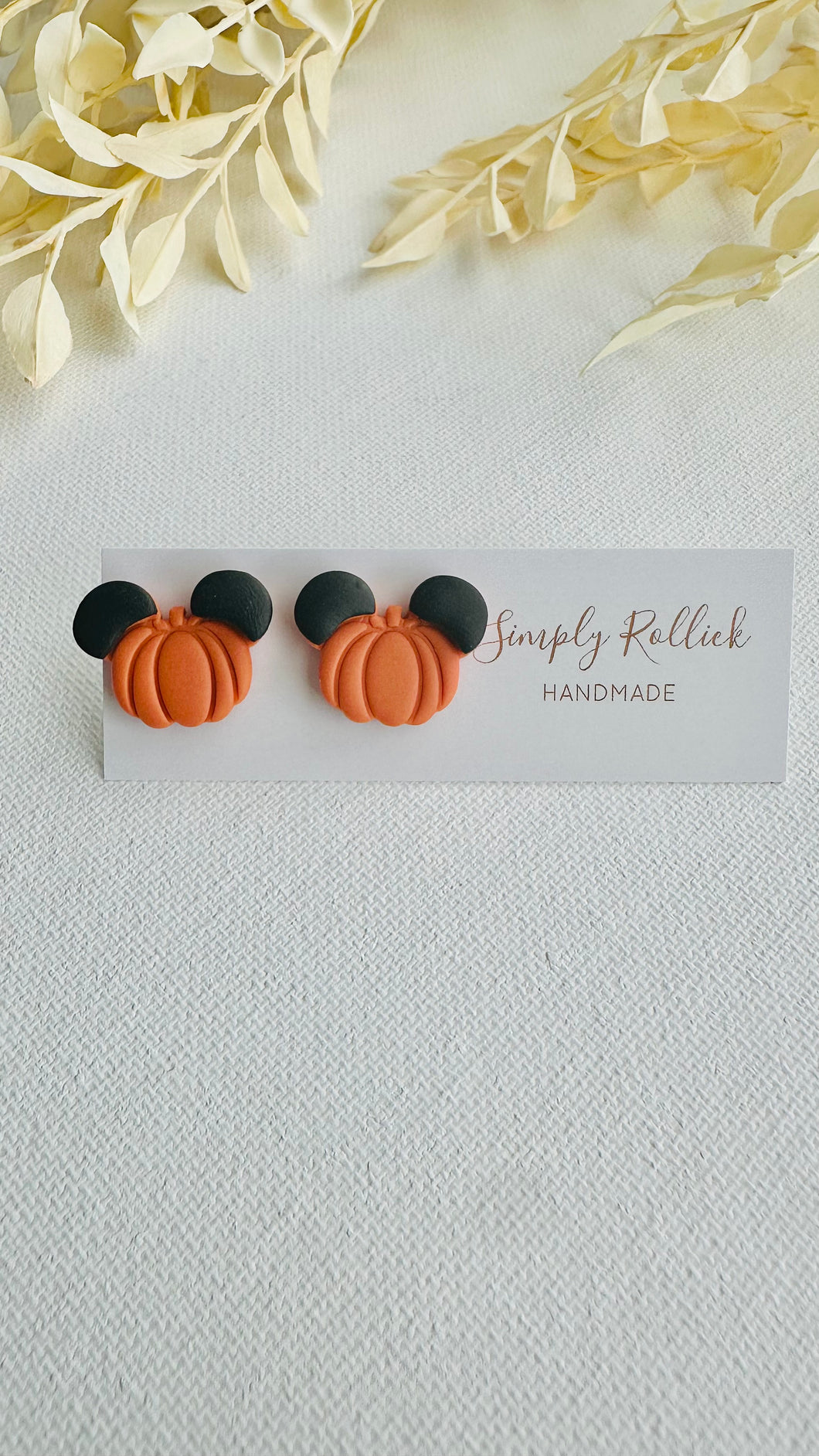 Mickey Pumpkin Studs