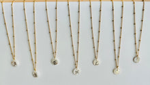 Load image into Gallery viewer, Mother of Pearl Initial Necklaces
